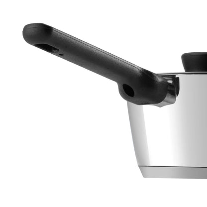 Vinod Trevi Saucepan - Tempered Glass Lid with Knob Locks Moisture and Nutrients | Vinod Cookware