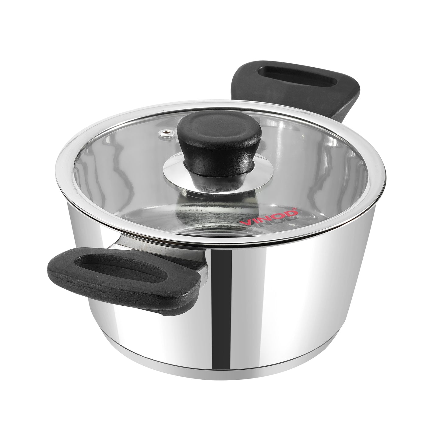 Vinod Trevi Stainless Steel Saucepot - Flared Edge for Drip-Free Pouring | Vinod Cookware