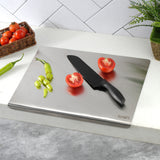 Kraft Stainless Steel L-shaped edge Chopping Board – 39 cm