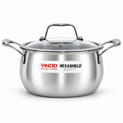 Platinum SAS PRO Belly Saucepot with Glass Lid (Induction Friendly)
