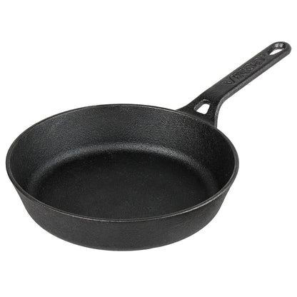 Vinod Legacy Pre-Seasoned Cast Iron Frypan - Induction Friendly View | Vinod Cookware India