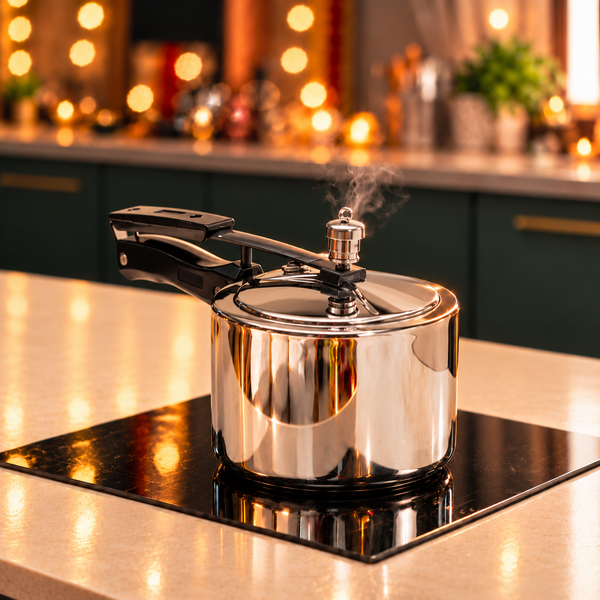 Vinod 18/8 Stainless Steel Inner Lid Pressure Cooker