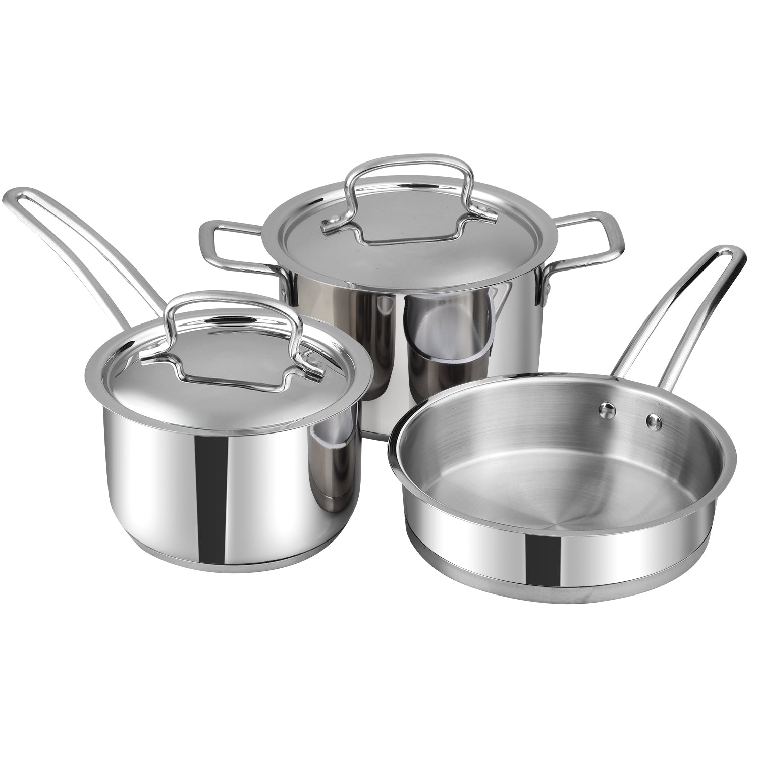 Vinod Classique Deluxe Set - Stay Cool Riveted Handles Detail | Vinod Cookware