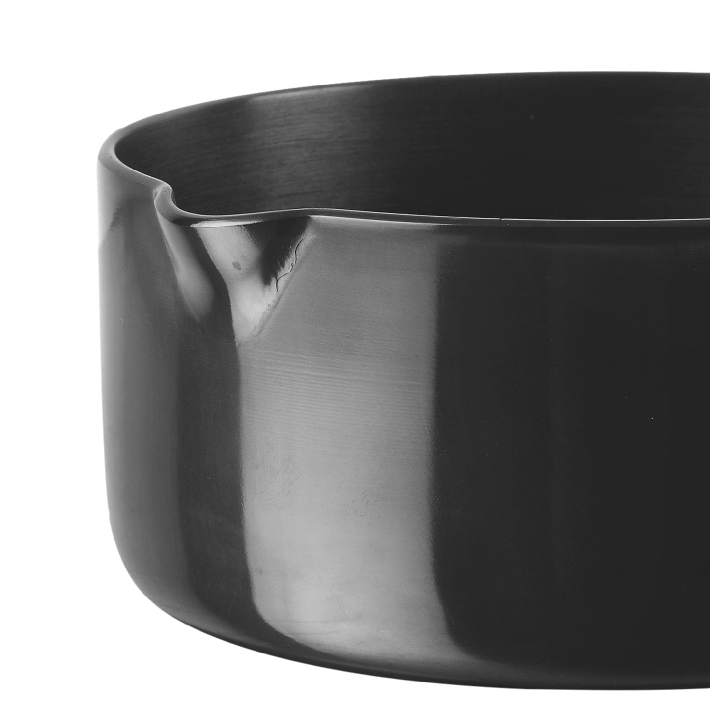 Vinod Hard Anodised Saucepan Side View - Induction Friendly | Vinod Cookware India