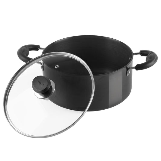 Vinod Hard Anodised Sauce Pot - Side View | Vinod Cookware India