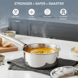 Kraft Futuretec Triply Stainless Steel Saucepan (Induction Friendly)