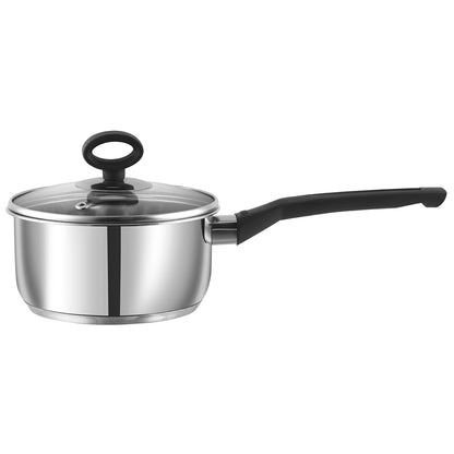 Vinod Stainless Steel Trento Cookware Set - Saucepan with Glass Lid | Vinod Cookware India