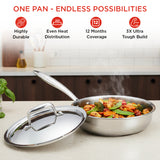 Vinod Platinum SAS PRO Sautepans with lid
