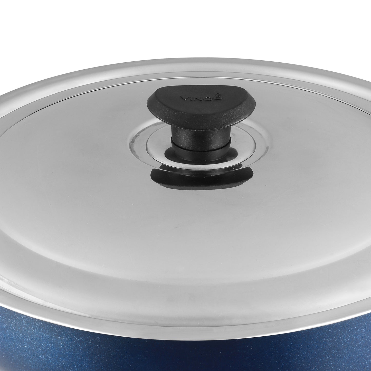 Vinod Zest Non Stick Deep Fry Pan - Shiny Lid with Knob | Vinod Cookware India