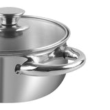 Vinod Stainless Steel Solid Milano Casserole Set - 3 Piece (Induction Friendly)
