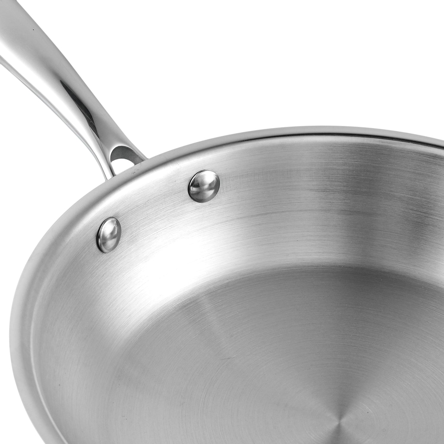 Dishwasher Safe Frypan, Rust Resistant Cookware, Non Reactive Stainless Steel, Heavy Gauge Fry Pan, Flat Bottom Frypan, Energy Efficient Cookware, 