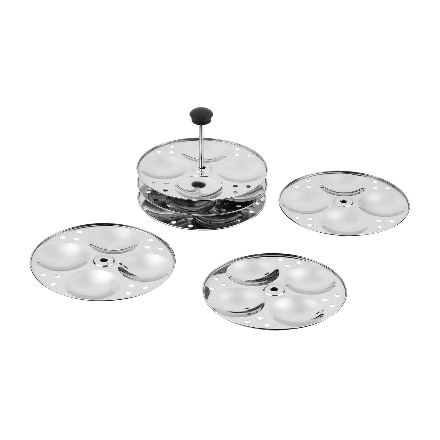 Vinod Multi Pot - Stainless Steel Idli Stand and Plates Complete Set | Vinod Cookware
