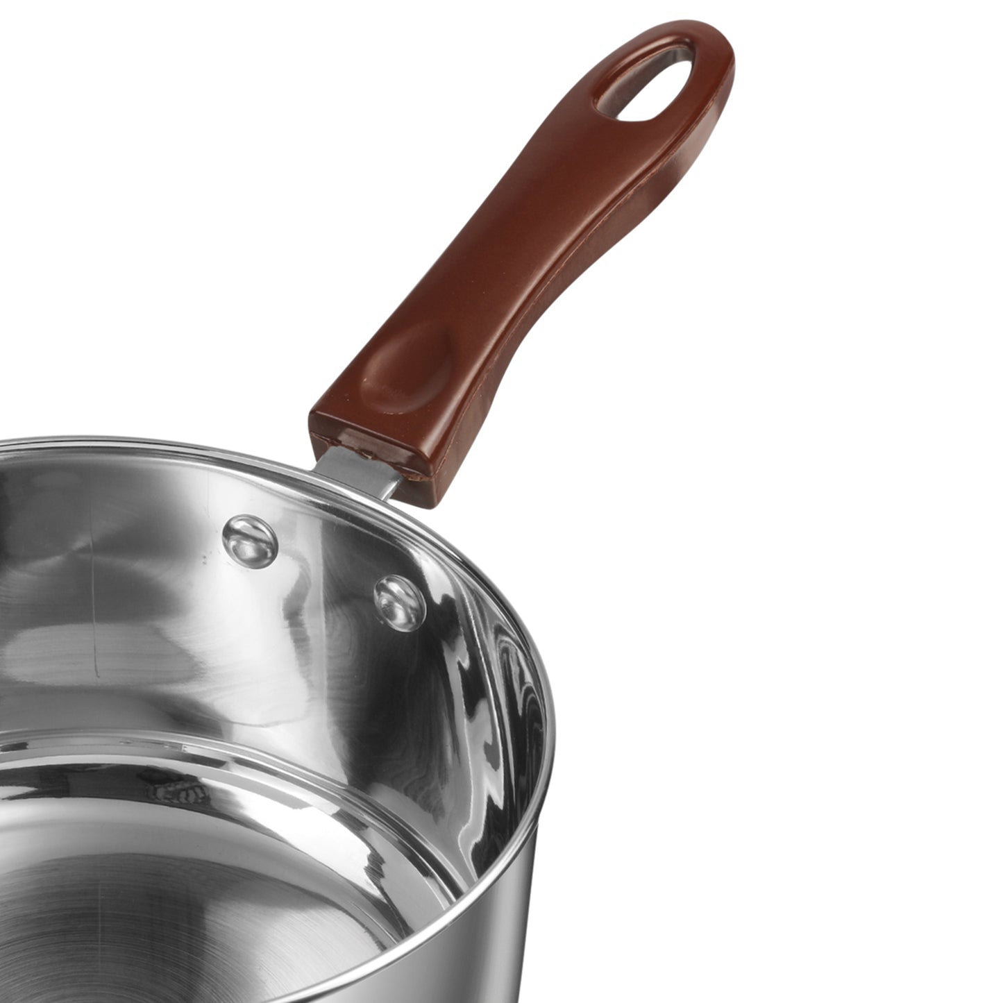 Vinod Stainless Steel Milkpan - Ergonomic Handle View | Vinod Cookware India