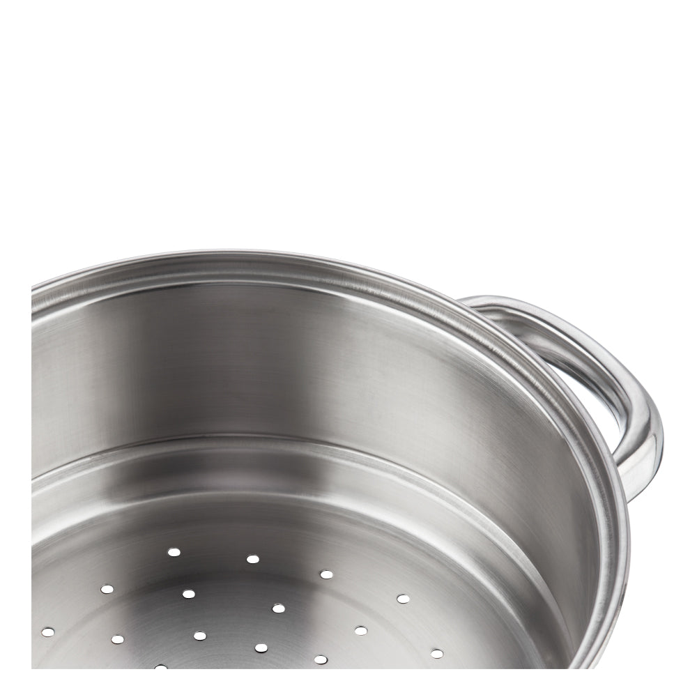 Vinod 2 Tier Steamer - Perforated Strainer Layer for Healthy Steam Cooking | Vinod Cookware