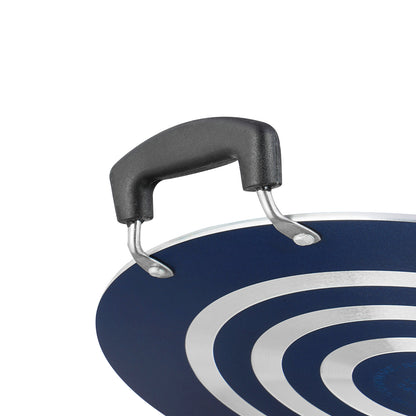 Vinod Zest Non Stick Pathri Tawa - Riveted Handle Close Up | Vinod Cookware India