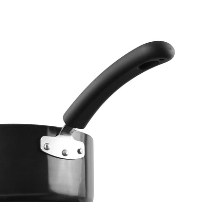 Vinod Hanos Non Stick Saucepan - Triple Riveted Sturdy Handle | Vinod Cookware India
