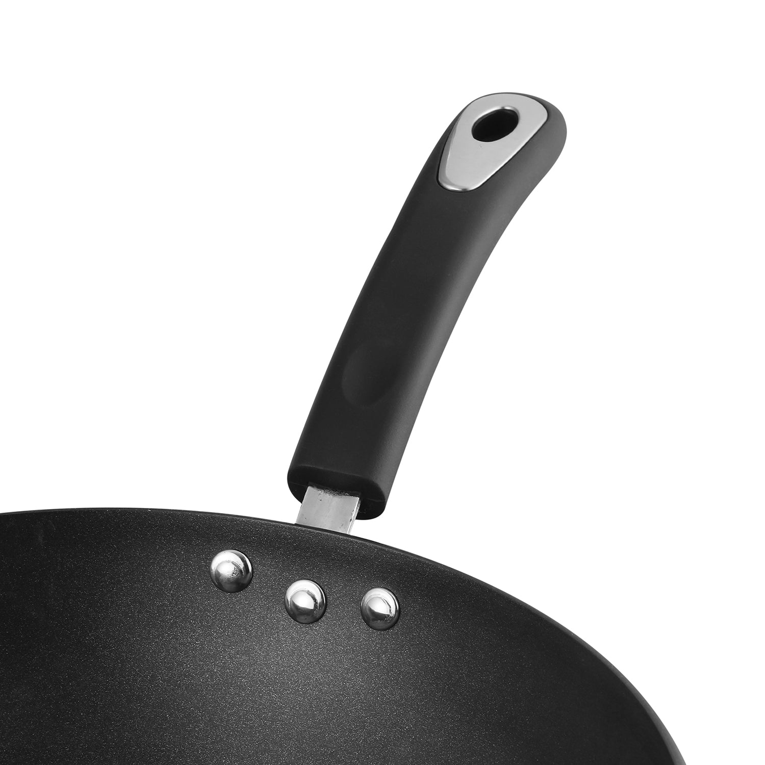 Vinod Hanos Non Stick Wok - Thick Virgin Aluminium Body | Vinod Cookware India