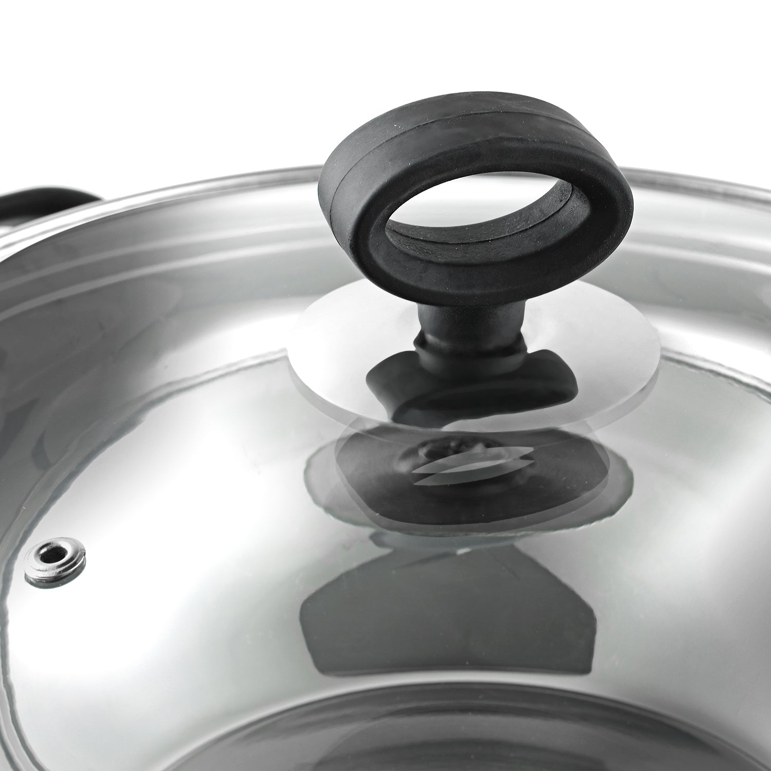 Vinod Deluxe Kadai - Toughened Glass Lid for Steam Monitoring | Vinod Cookware