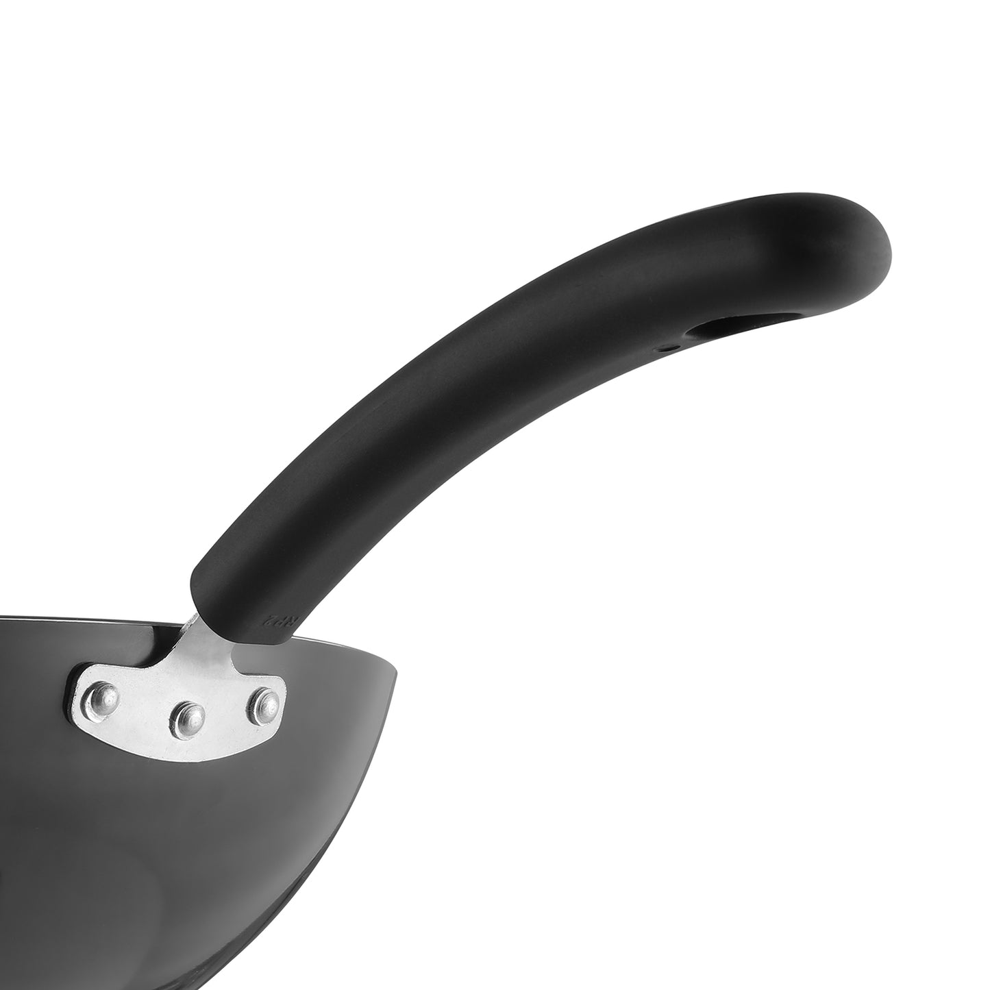 Vinod Hanos Non Stick Wok - Triple Riveted Bakelite Handle | Vinod Cookware India