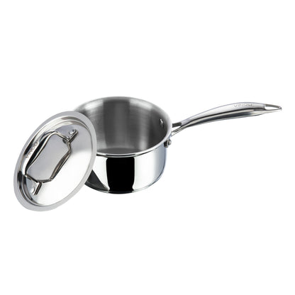 Vinod Platinum Triply Stainless Steel Saucepan - Body Detail | Vinod Cookware India