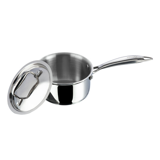 Vinod Platinum Triply Stainless Steel Saucepan - Body Detail | Vinod Cookware India