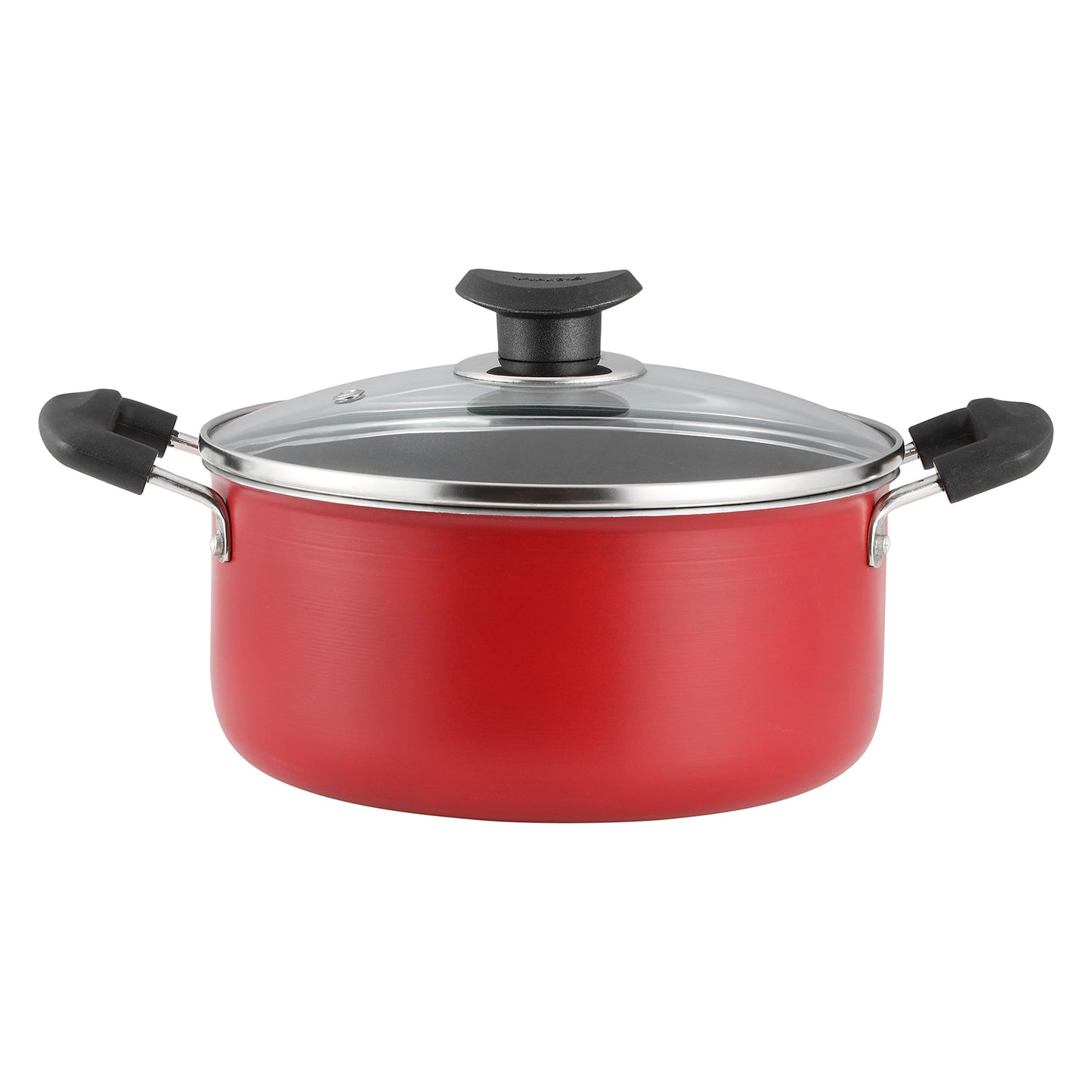 Vinod Zest Non Stick Saucepot with Glass Lid 20cm - Induction Friendly, buy online India