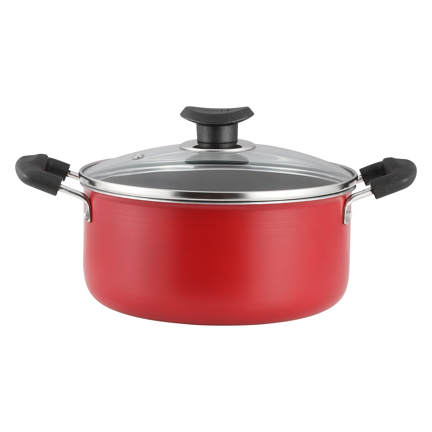 Vinod Zest Non Stick Saucepot with Glass Lid 20cm - Induction Friendly, buy online India