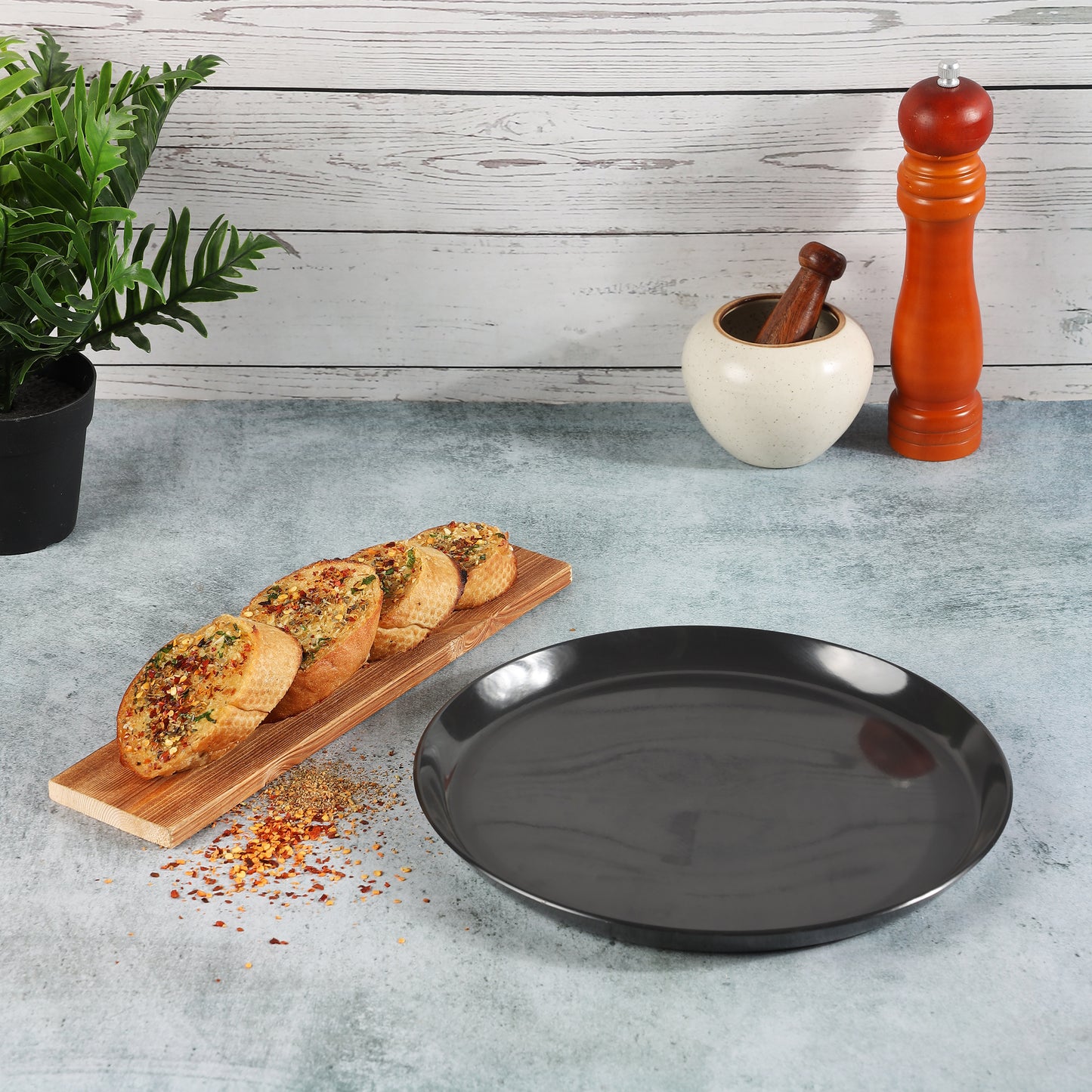 Vinod Hard Anodised Microwave Tawa 25cm - Even Heat Distribution, buy online India