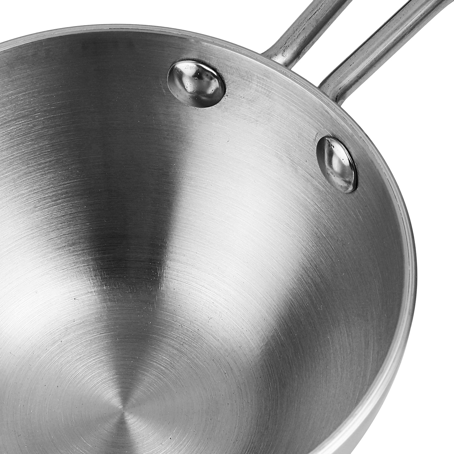 Vinod Platinum Triply Tadka Pan, tadka pan, triply tadka pan, stainless steel tadka pan, induction tadka pan, Vinod cookware,