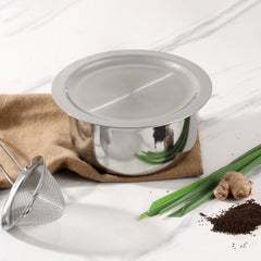 Vinod Platinum Triply Stainless Steel Tope with Lid Induction Friendly | Vinod Cookware India