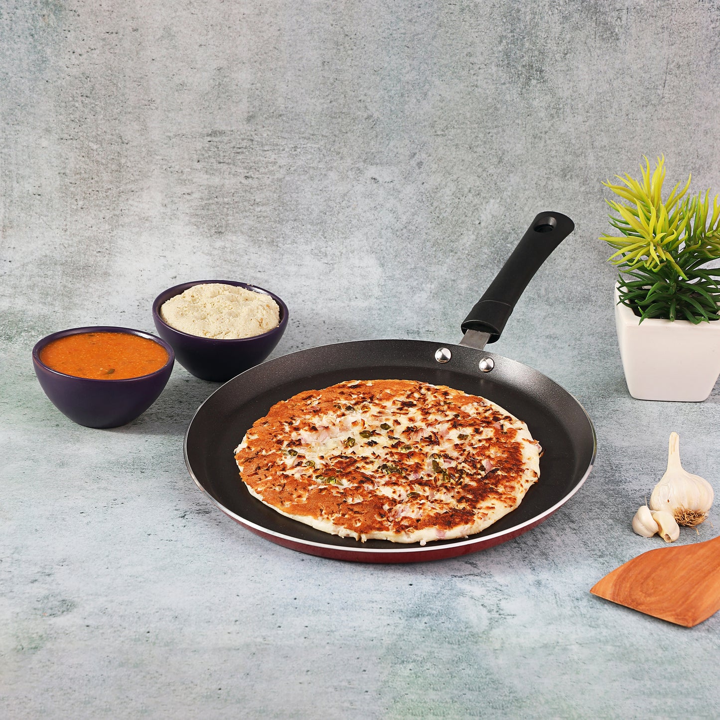 Vinod Popular Non-Stick Dosa Tawa 25cm 28cm 30cm - Induction Friendly | Vinod Cookware