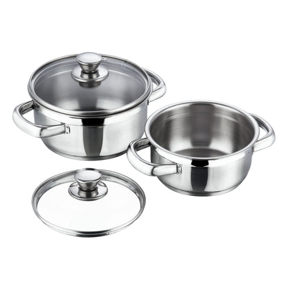 Vinod Bremen 2pc Stainless Steel Saucepot Set - Ideal Gift Set for Home Kitchen | Vinod Cookware