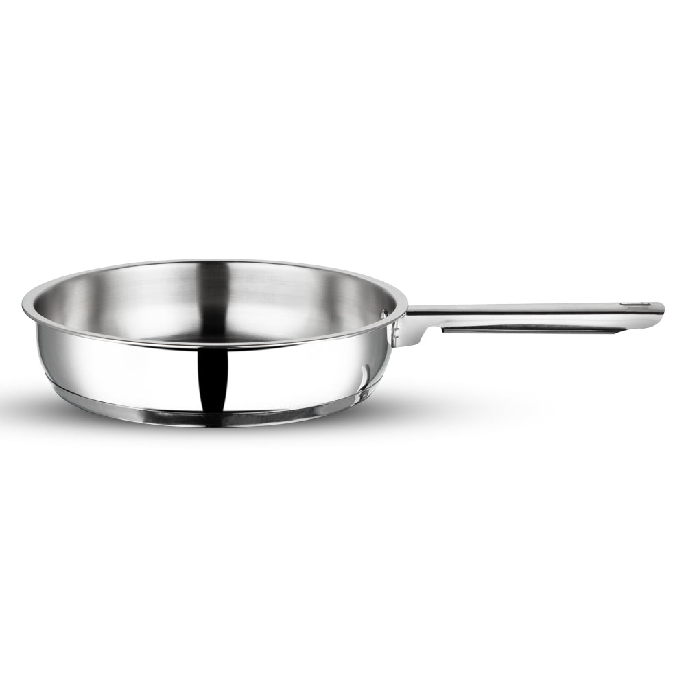 Vinod Modena Set - Stainless Steel Frypan 24cm with Glass Lid | Vinod Cookware