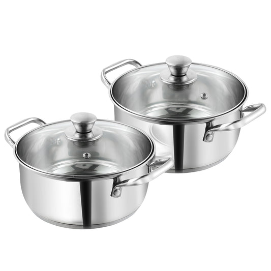 Vinod Stainless Steel Roma Saucepot Set (Induction Friendly)