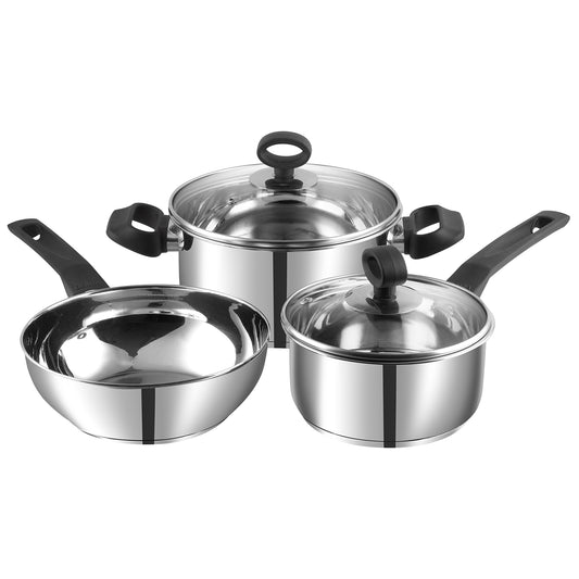 Vinod Stainless Steel Trento Cookware Set - Hero Shot | Vinod Cookware India