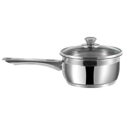 Vinod Stainless Steel Two Tone Saucepan with Lid - Kitchen Lifestyle Shot | Vinod Cookware