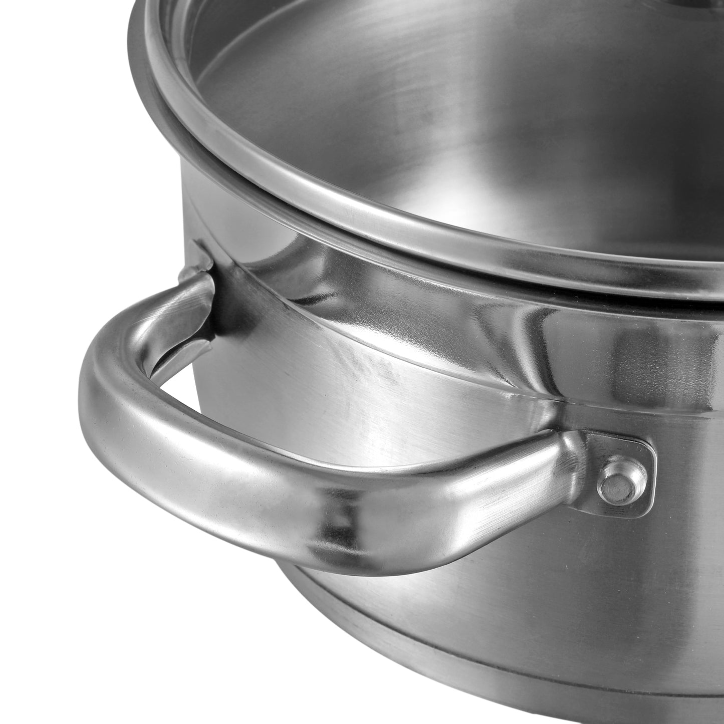 Vinod Two Tone Saucepot with Glass Lid - Ideal for Soups Stews Pasta Sauces | Vinod Cookware