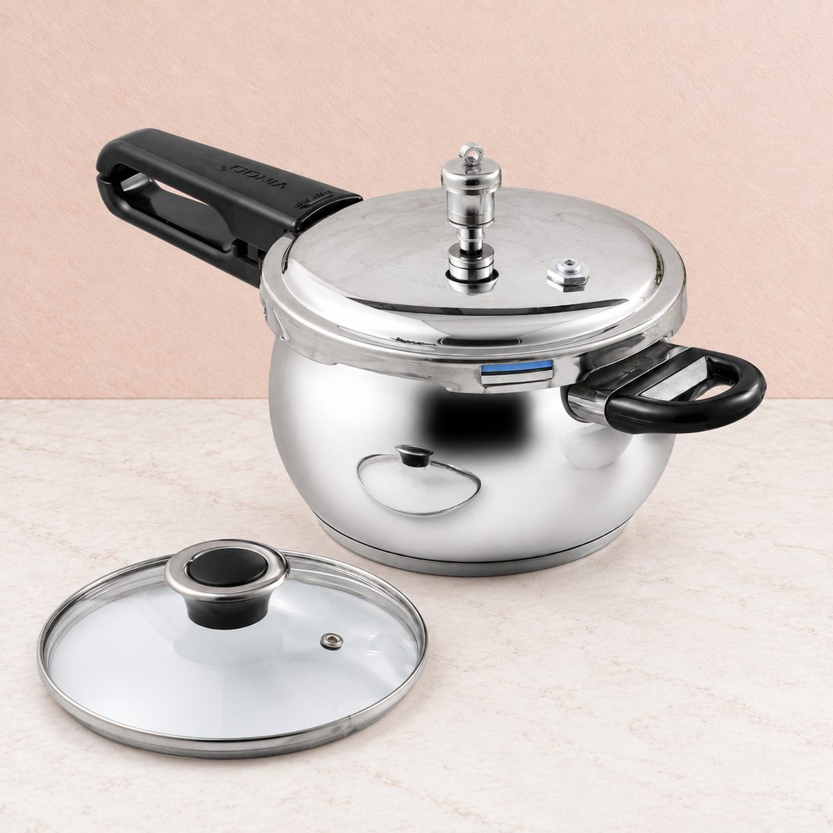Vinod 18/8 Stainless Steel Splendid Plus Pressure Cooker