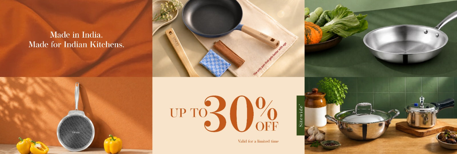 Vinod Triply (SAS Metal) Grandior Gift Sets - (Induction Friendly)