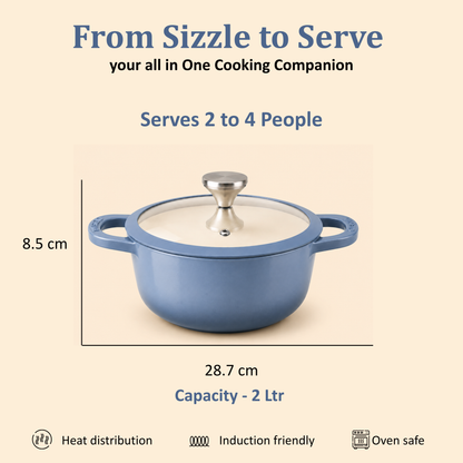 Vinod Cast Iron Freya Sauce Pot - 20 cm