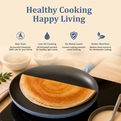 Vinod Cast Iron Freya Dosa Tawa - 28 cm