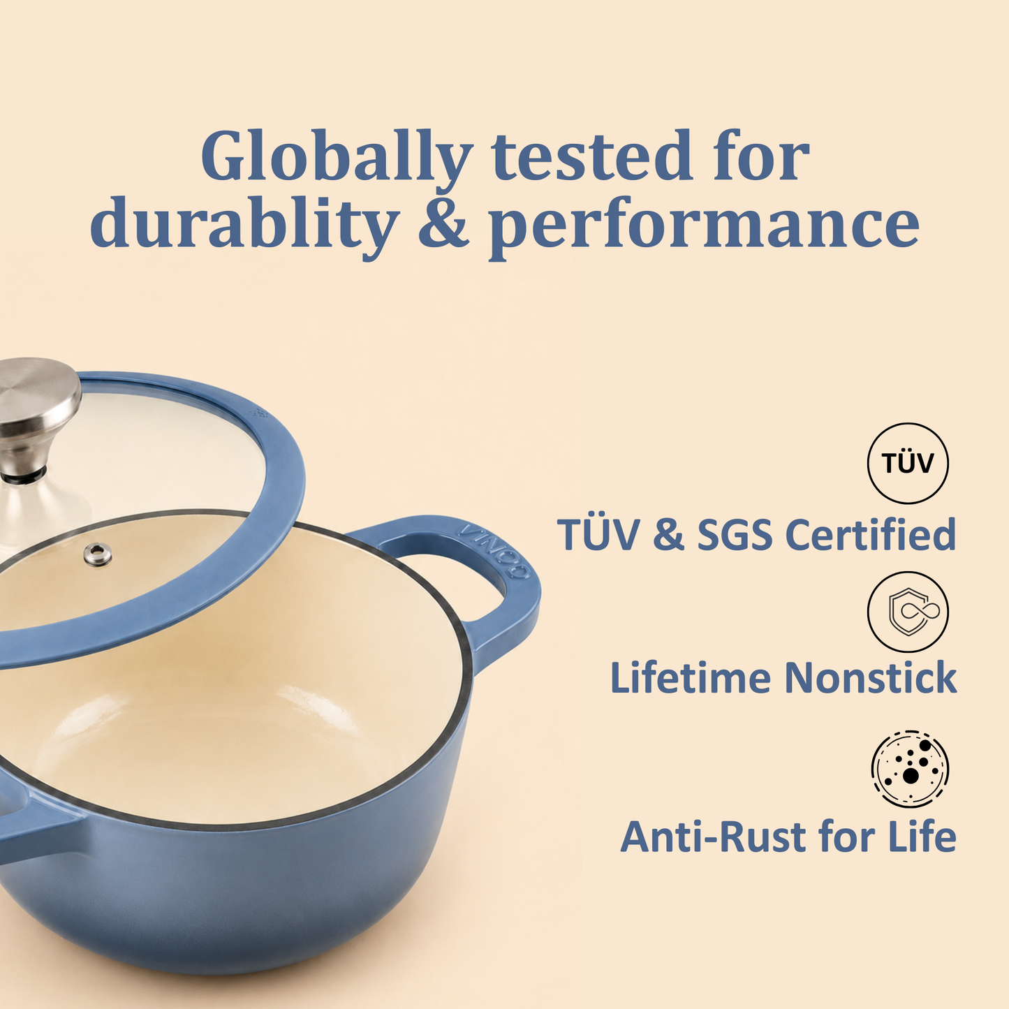 Vinod Cast Iron Freya Sauce Pot - 20 cm