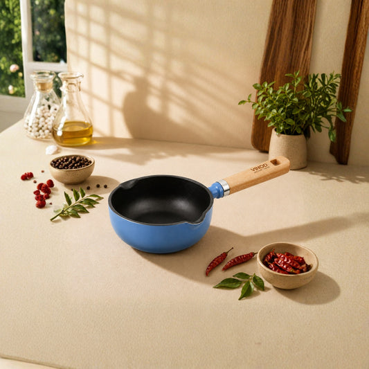 Vinod Cast Iron Freya Tadka Pan - 12 cm