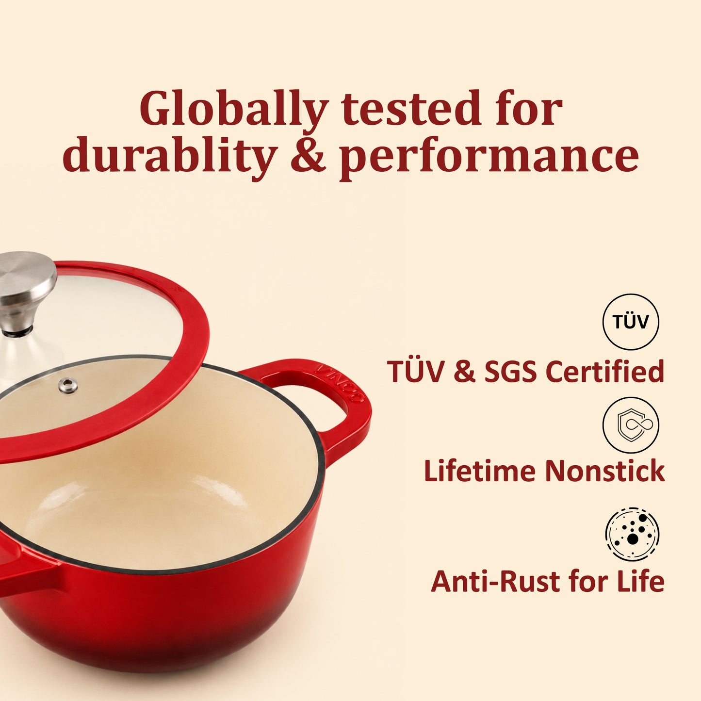 Vinod Cast Iron Freya Sauce Pot - 20 cm