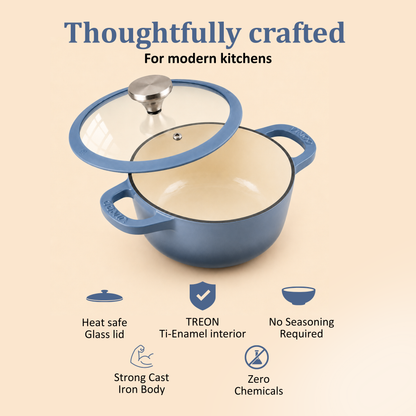 Vinod Cast Iron Freya Sauce Pot - 20 cm