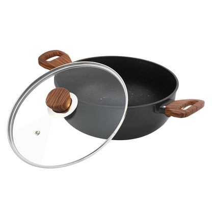 Zest Plus Kadai - 5mm Thick Non-Stick Die Cast Aluminium | Vinod Cookware