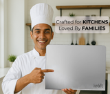 Kraft Stainless Steel L-shaped edge Chopping Board – 39 cm