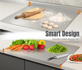 Kraft Stainless Steel L-shaped edge Chopping Board – 39 cm