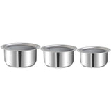 Kraft Futuretec 3pc Tope Set with SS Lid (Induction Friendly)