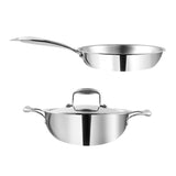 Vinod Platinum Triply Stainless Steel Combo Sets (Induction Friendly)